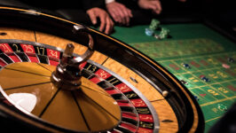 Firmenevent im Spitalstadl, Roulettetisch bei der Casino-Night.